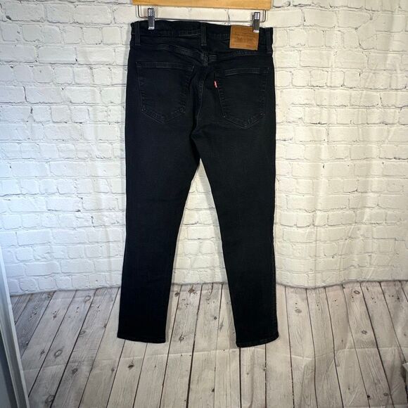 Levi’s 511 Jeans Mens 32 Black Slim Fit Denim Premium San Francisco Stretch - Picture 7 of 12